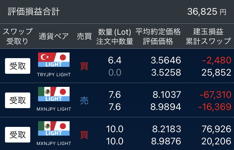図1 2026.2.20 評価損益合計※レバレッジ5倍